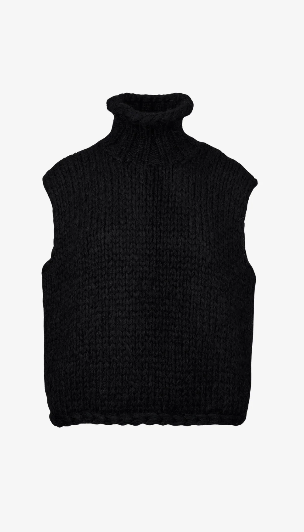 Handknit Sleeveless Turtleneck - Image 3