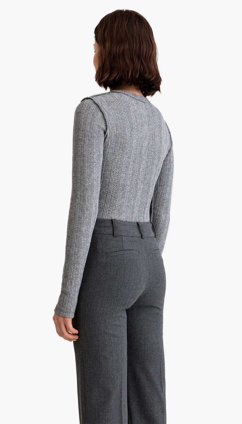 Pointelle Knit Crewneck - Image 6