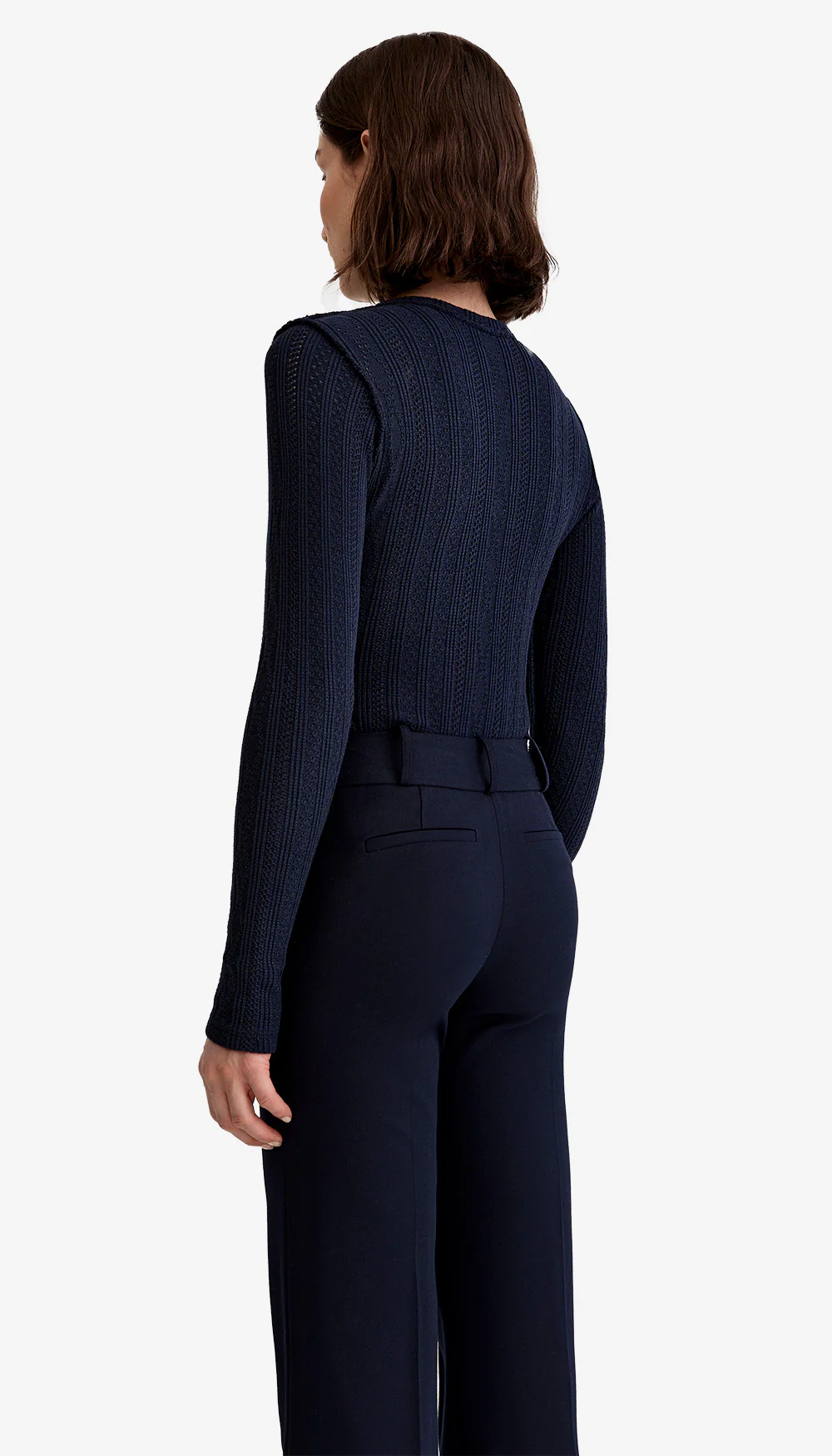 Pointelle Knit Crewneck - Image 3
