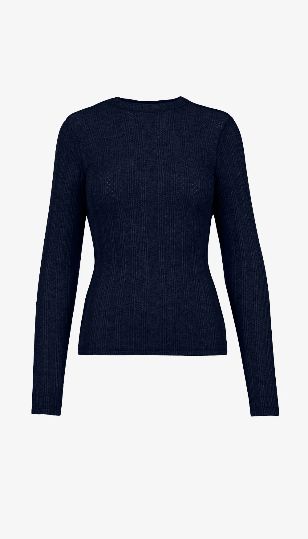 Pointelle Knit Crewneck - Image 6