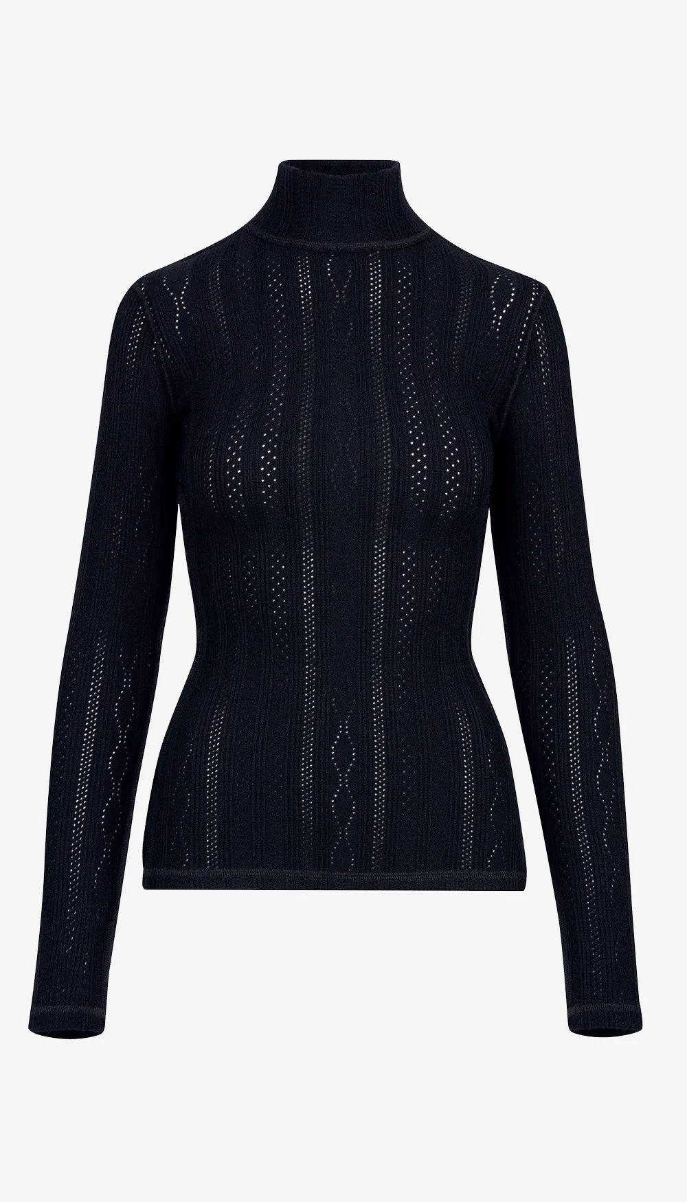 Pointelle Knit Turtleneck - Image 3