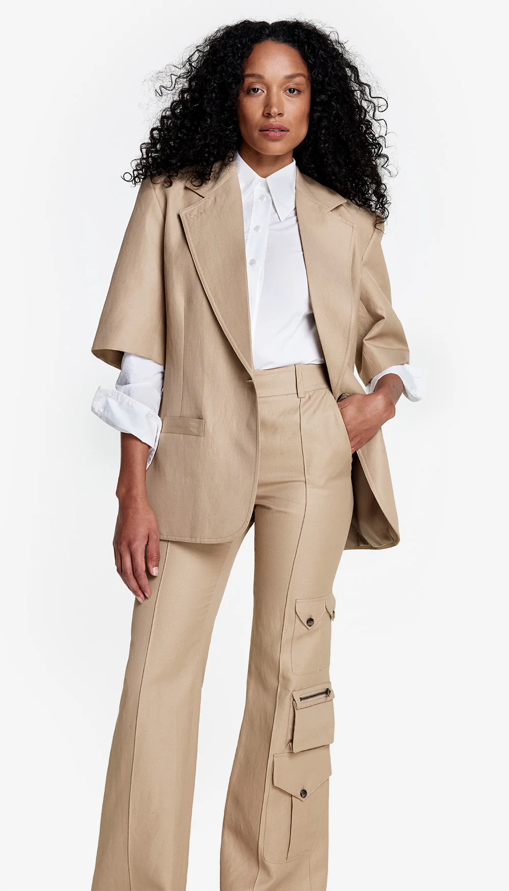 Short Sleeve Oversized Blazer - Image 4